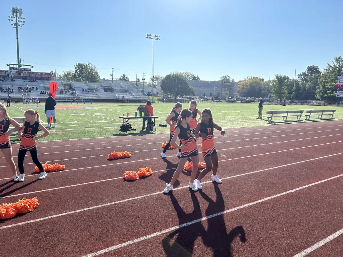 Jr Pacers cheerleaders bring the energy on the sideline
